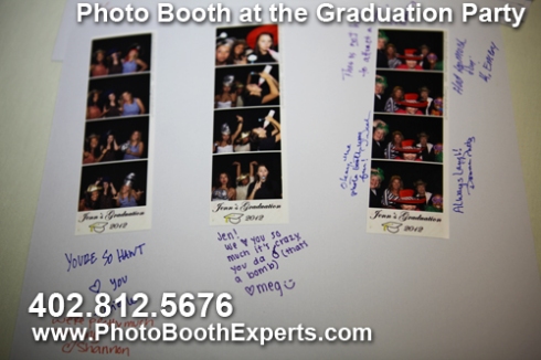 Photo Booth scrapbook at the Graduation Party