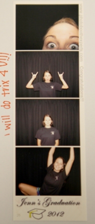 Photo Booth scrapbook at the Graduation Party